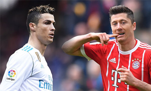 Ronaldo và Lewandowski sẽ so tài về khả năng dứt điểm trong hai trận bán kết.