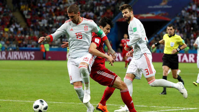 Tây Ban Nha có một trận đấu rất chật vật trước Iran