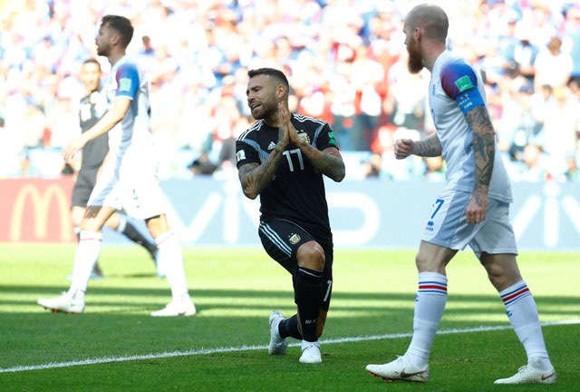 Argentina tạo ra thế trận lấn lướt hoàn toàn so với Iceland