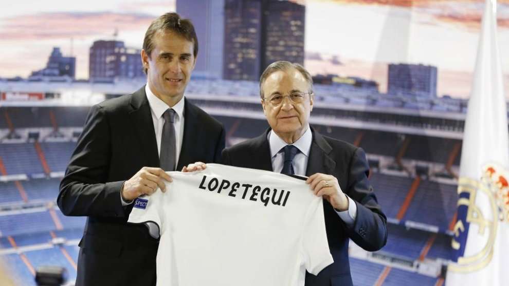 Real chính thức ra mắt tân thuyền trưởng Julen Lopetegui ngay trước khi Tây Ban Nha đấu Bồ Đào Nha