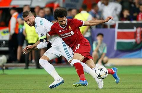 Ramos khiến Salah suýt nữa tan mộng dự World Cup 2018