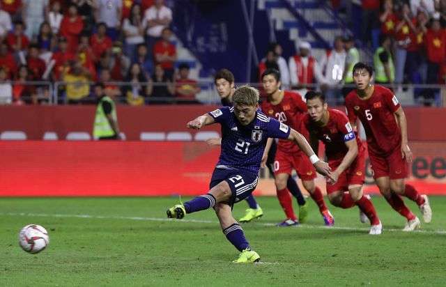 Đội tuyển Việt Nam chỉ chịu thất bại trước Nhật Bản bởi bàn thua duy nhất từ chấm phạt đền