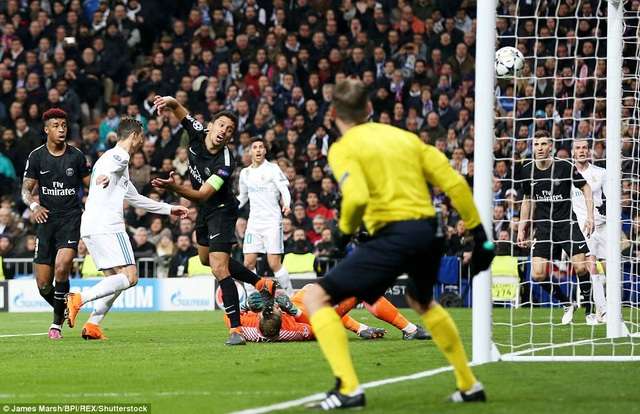 Real Madrid đã loại PSG ở vòng knock-out Champions League 2017-18