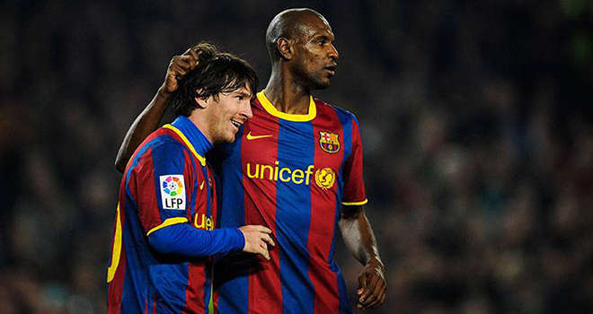 Eric Abidal từng là đối tác ăn ý của Leo Messi