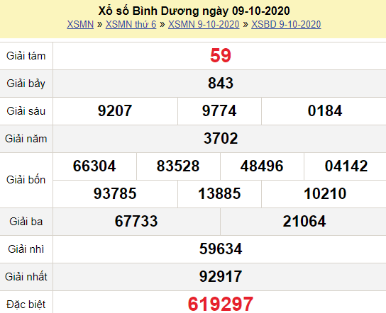 XSBD 9/10/2020